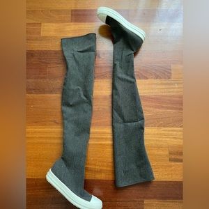 Rick Owens DRKSHDW over the knee sneaker size 38
